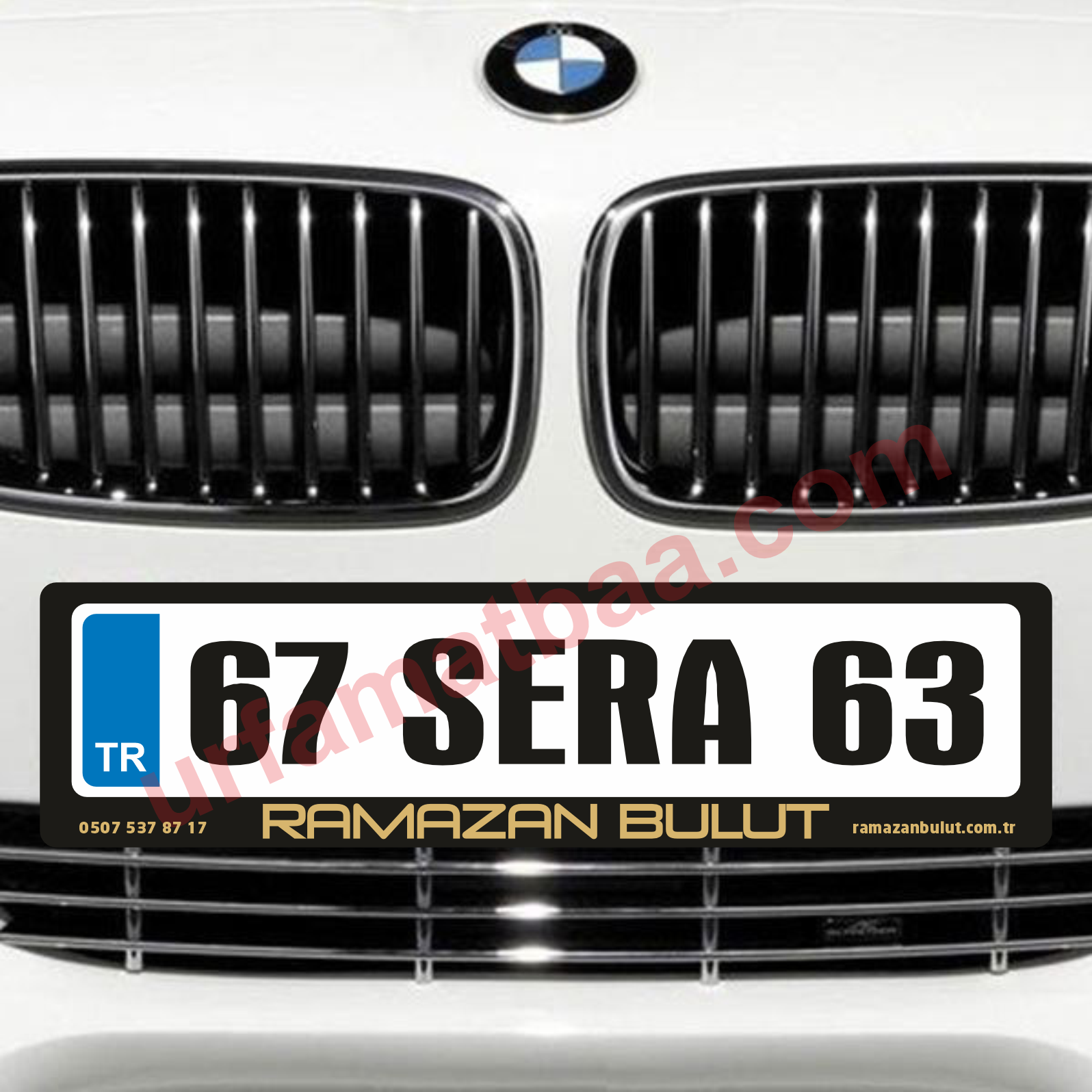 Logo Baskılı Kabartmalı Plakalık