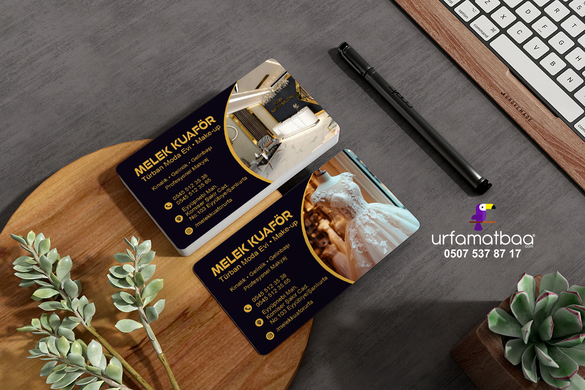 Melek Kuaför ve Gelinlik Kartvizit Urfamatbaa'da